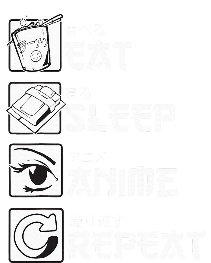 Eat Sleep Anime Repeat Manga T-Shirt