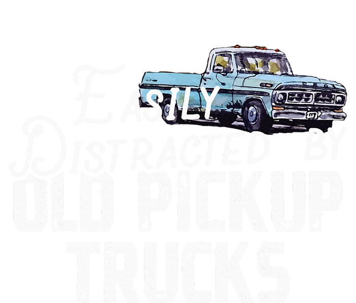 Easily Distracted By Old Pickup Trucks Cute Trucker Women’s Perfect Tri Rocker Tank