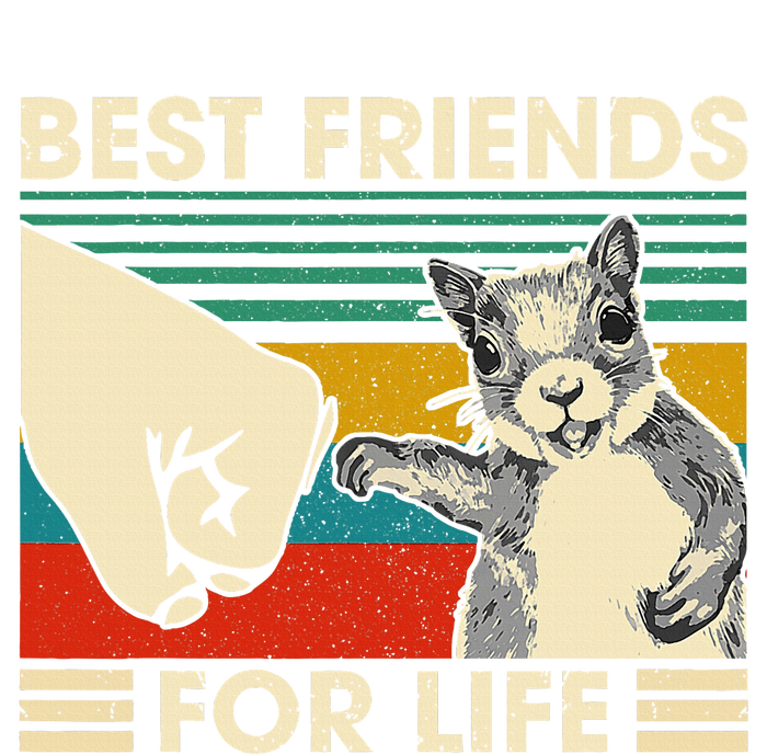 Retro Vintage Squirrel Best Friend For Life Fist Bump 7-Panel Snapback Hat