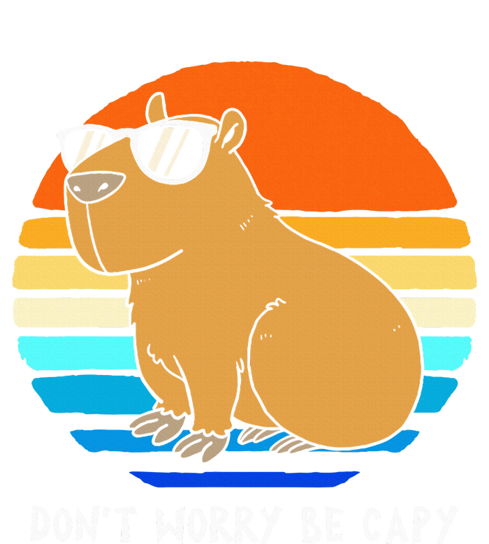 Retro Rodent Funny Capybara Dont Be Worry Be Capy T-Shirt