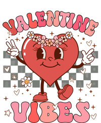 Groovy Checkered Valentine Vibes Valentines Day T-Shirt