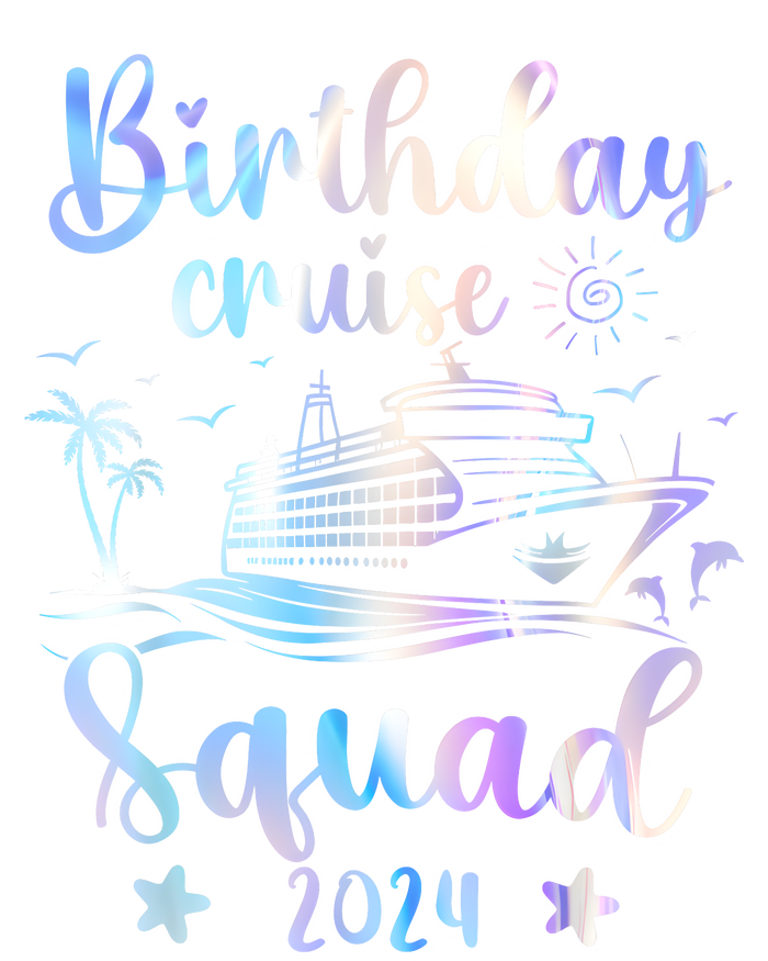 Birthday Cruise Squad 2024 Cruising Party Cruise Birthday Flat Bill Trucker Hat