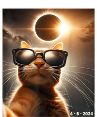 Cat Taking A Selfie With Solar 2024 Eclipse Wearing Glasses T-Shirt