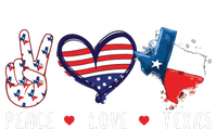 Peace Love Texas Flag Grown Souvenirs Cooling Performance Long Sleeve Crew