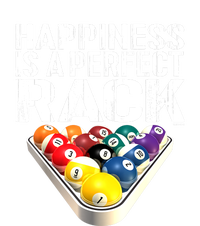 Funny Happiness Is A Perfect Rack Billiards Pool Gift T-Shirt