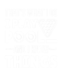 Funny Billiard I Play Pool And I Know Things Players Stick Gift Sustainable Knit Beanie