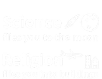 Science Flies You The Moon Religion Flies You Into Buildings Women’s Perfect Tri Rocker Tank