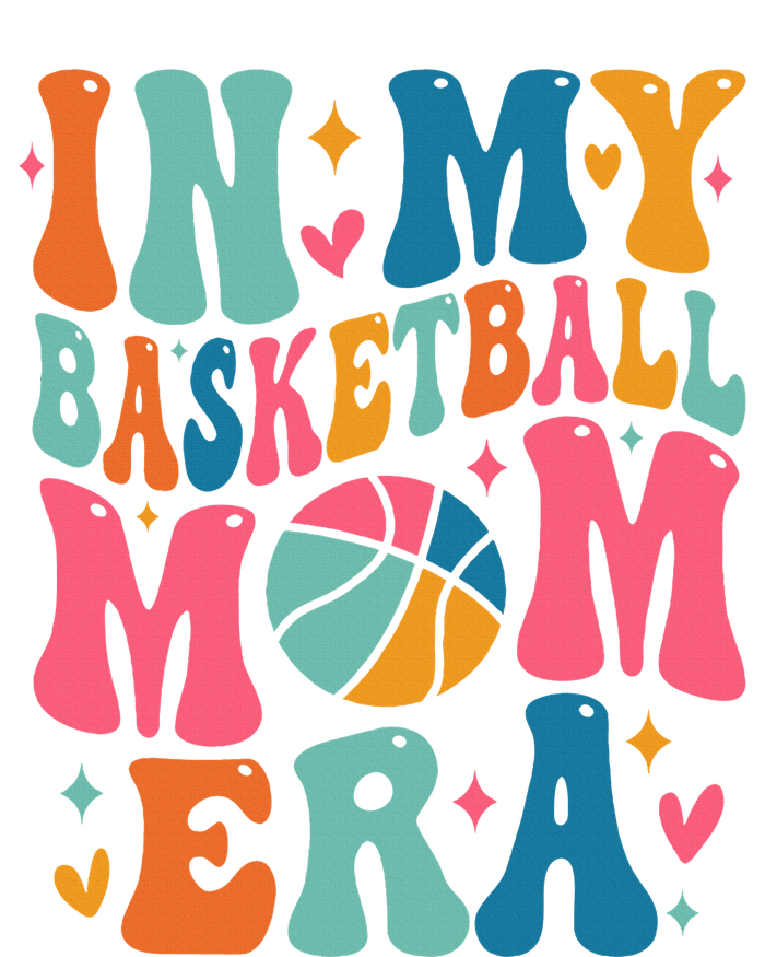 Groovy In My Basketball Mom Era Basketball Mama Mother Women's T-Shirt