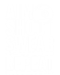 Aim Shoot Swear Repeat 8 Pool Billiard Sport Game Gift Tall Hoodie