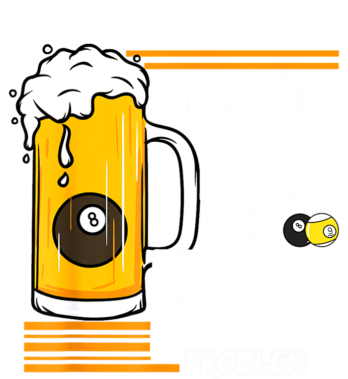 Funny Beer My Drinking Team Has A Pool Problem Billiard Gift Zip Tote Bag