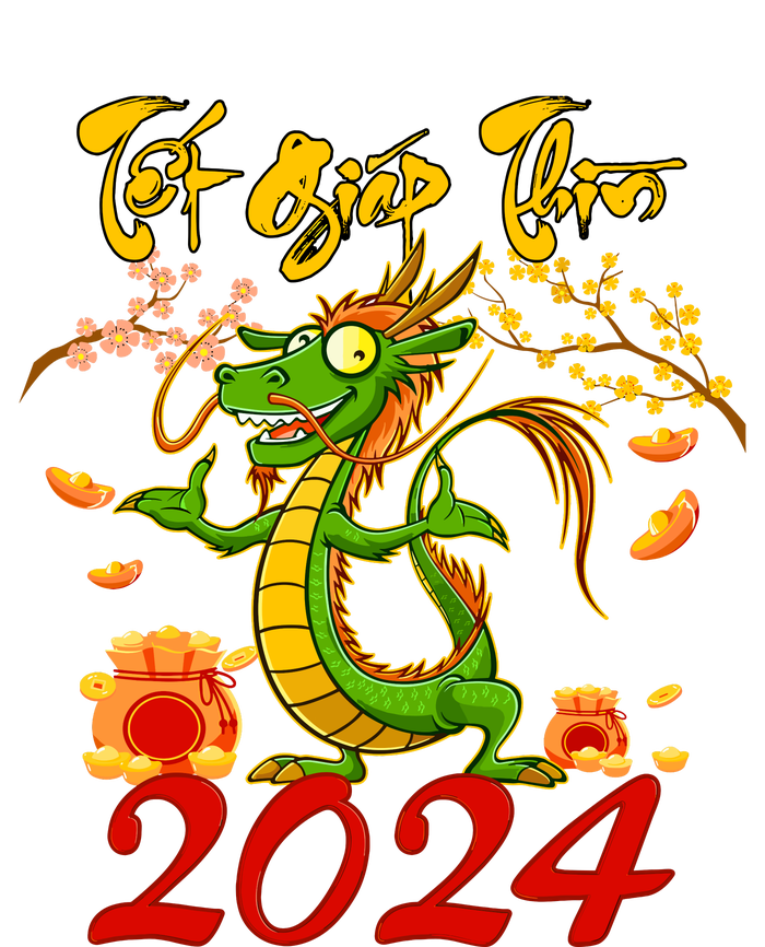 TET GIAP THIN Chuc Mung Nam Moi Vietnamese New Year 2024 T-Shirt