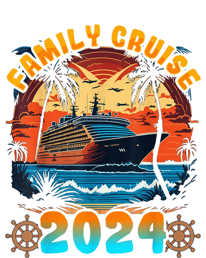 Family Cruise 2024 Cruising Family Vacation Women's Crop Top Tee