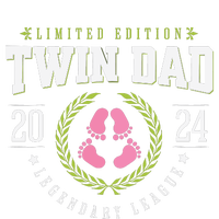 Twin Girl Dad Est 2024 Twin Dad To Be New Daddy Snapback Five-Panel Rope Hat