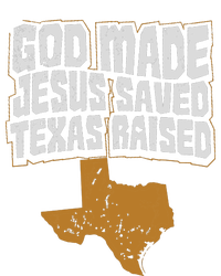 Texas For Texans God Made Jesus Saved Texas Raised Striped Beanie with Solid Band