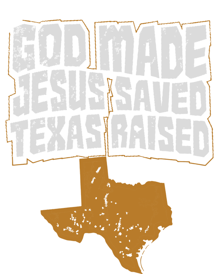 Texas For Texans God Made Jesus Saved Texas Raised Striped Beanie with Solid Band