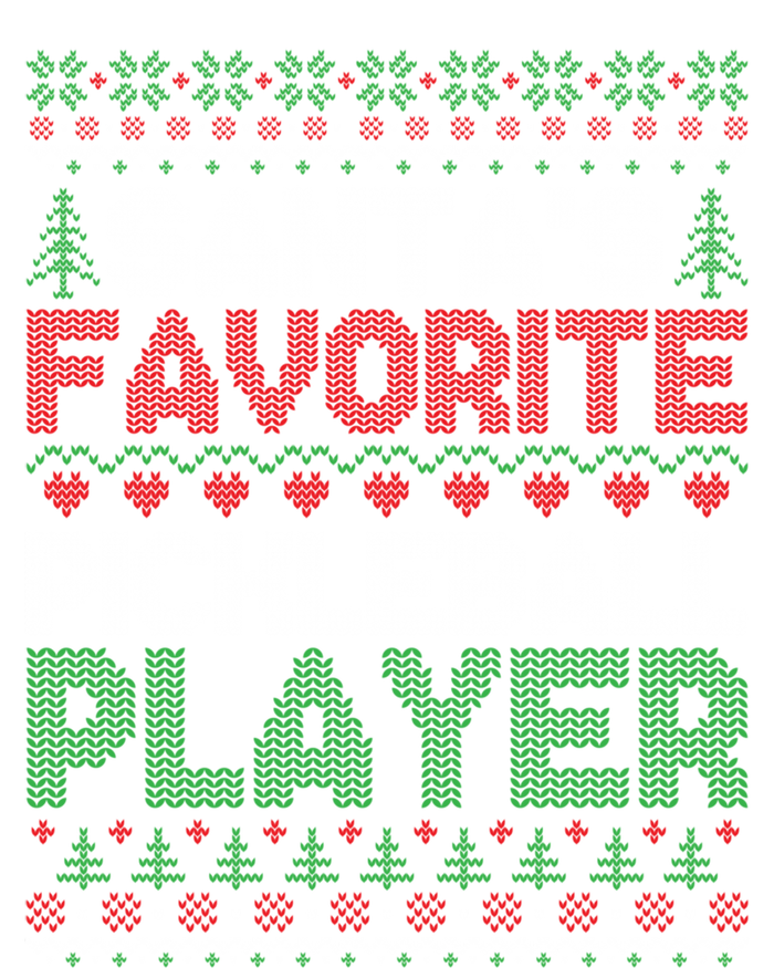 SantaS Favorite Pickleball Player Ugly Christmas Sweater Gift V-Neck T-Shirt