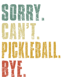 Sorry CanT Pickleball Bye Funny Retro Vintage Pickleball Gift Kids Long Sleeve Shirt