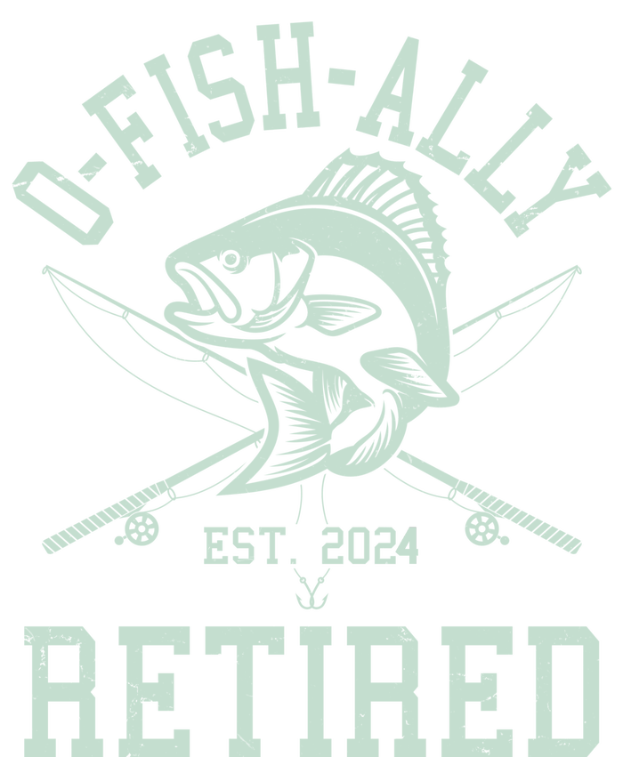 Funny Fishing Ofishally Retired Est 2024 Bumper Sticker