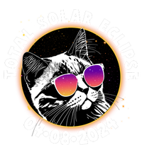 Funny Total Solar Eclipse April 8 2024 Sunglasses Cat Kids Hoodie