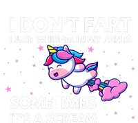 I DonT Fart I Just Whisper In My Pants Funny Unicorn Insulated Varsity Jacket