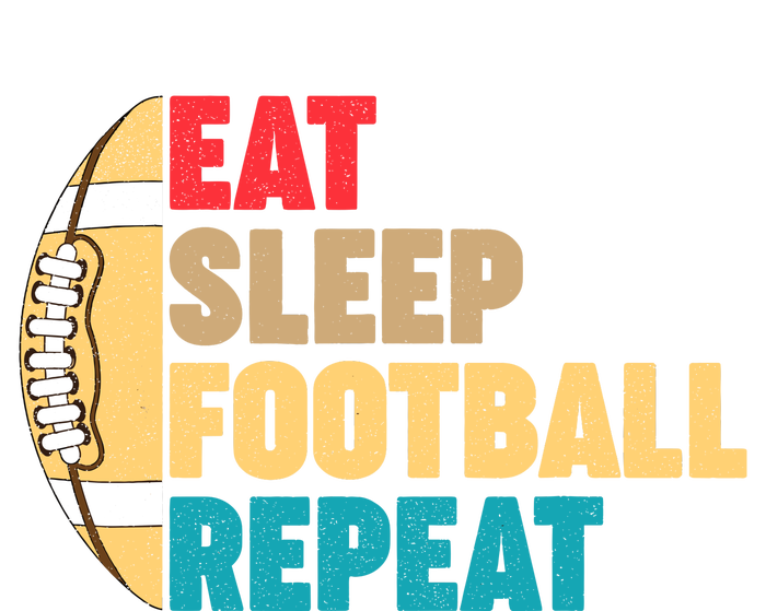 Eat Sleep Football Repeat For Teens Boy Girl Wo Full Zip Hoodie