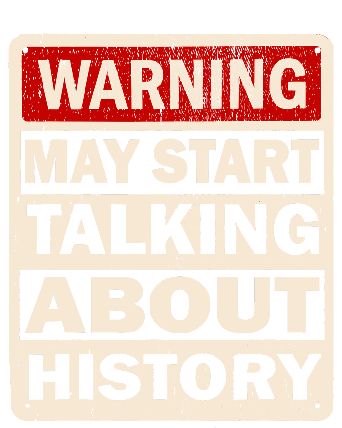 I Love History Warning May Start Talking About History Funny Drawstring Bag