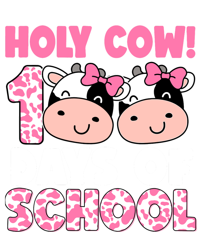 Holy Cow 100 Days Of School Teachers Students Girl Wo Cooling Performance Crew T-Shirt