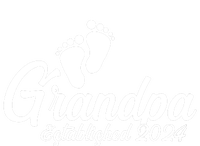 Grandpa Established 2024 Baby Footprints T-Shirt