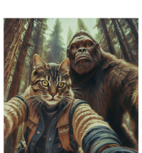 Cat Bigfoot Sasquatch Selfie Photo Funny Retro Classic Humor Valucap Bio-Washed Visor