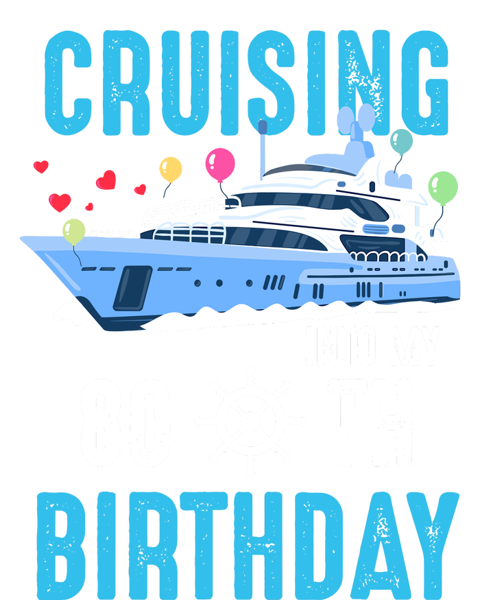 Cruising Into My 80 Year Old Cruise Birthday 80th Funny Mousepad