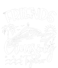 Friends Cruise 2024 Cruising Together Friends Matching Squad Tall Long Sleeve T-Shirt