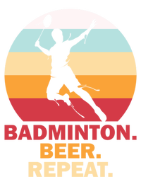 Badminton Beer Repaet Badminton Cool Gift Premium T-Shirt