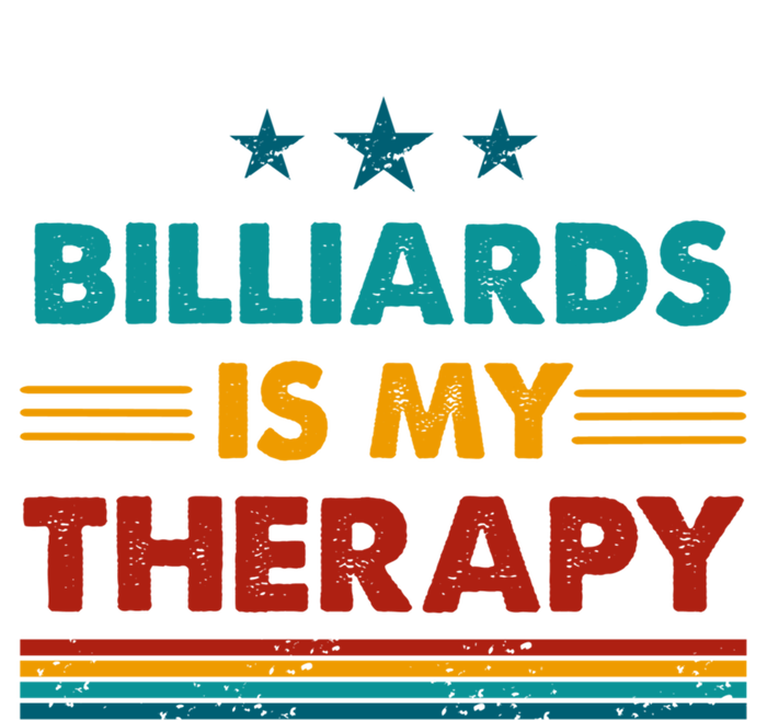 Billiards Is My Therapy Funny Billiards Gift Stripe Pom Pom Beanie