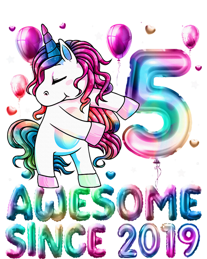 Flossing Unicorn 5 Year Old 5th Birthday Girl Unicorn Party  Bumper Sticker