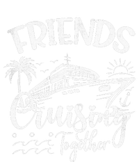 Friends Cruise 2024 Cruising Together Friends Matching Squad  Striped Beanie with Solid Band