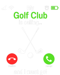 Funny Golfing My Golf Club Is Calling Golf Player Golfers Womens Funnel Neck Pullover Hood