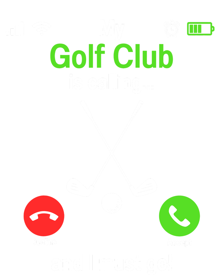 Funny Golfing My Golf Club Is Calling Golf Player Golfers Womens Funnel Neck Pullover Hood