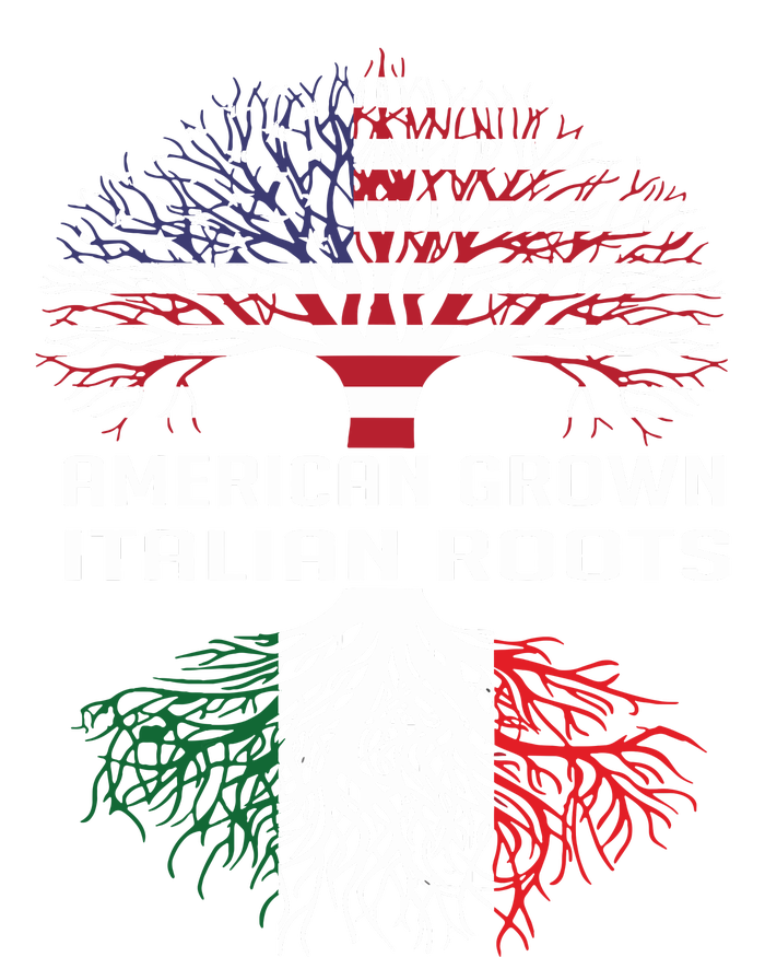 American Grown Italian Roots Italy Flag Proud Kids Long Sleeve Shirt