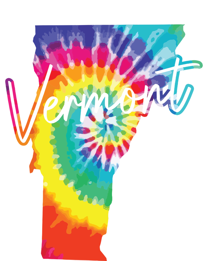 Vermont Tie Dye State Map Pride Hippie Vintage Retro Tall Long Sleeve T-Shirt