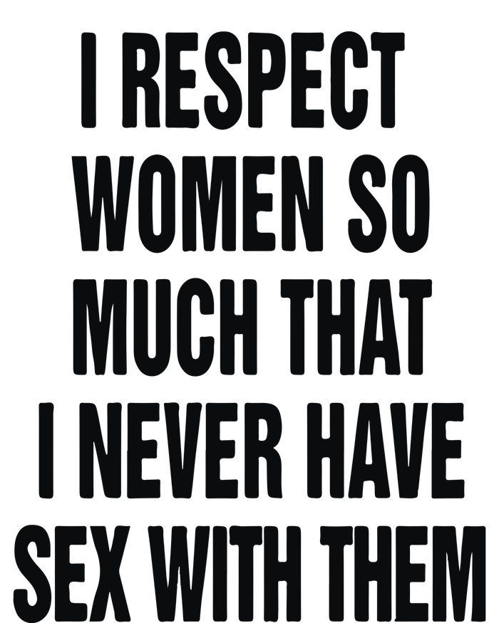 I Respect Women So Much That I Never Have Sex With Them Women’s Perfect Tri Rocker Tank