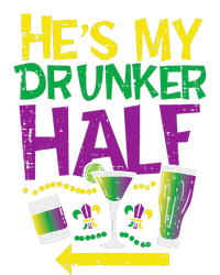 HeS My Drunker Half Matching Couple Friend Mardi Gras Sustainable Beanie