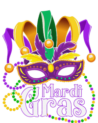 Mardi Gras Beads Feathered Mask For T-Shirt