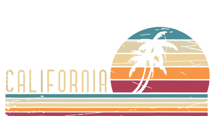 Cali Summer Vacation Ca Palm Trees Usa Retro California T-Shirt