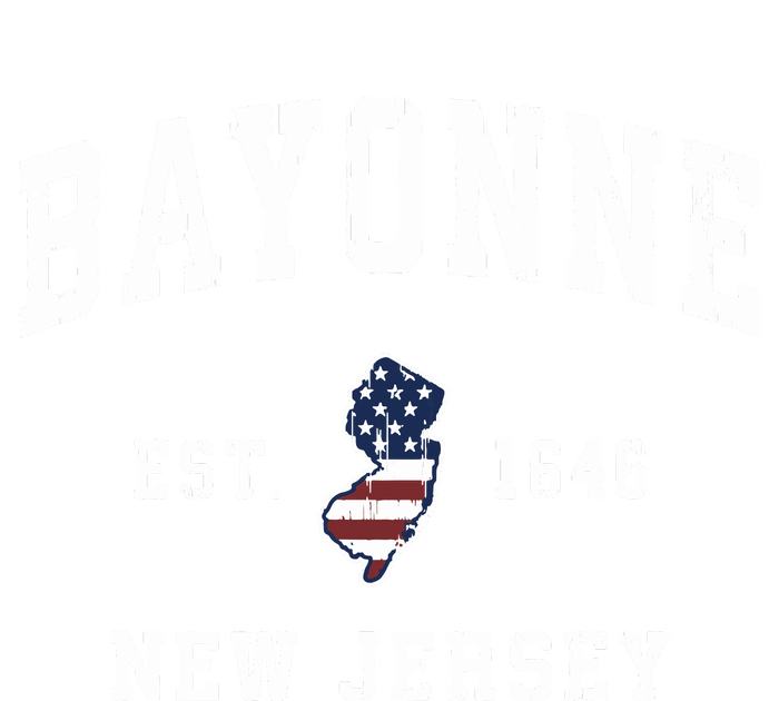 Bayonne New Jersey Nj Vintage American Flag Sports Design T-Shirt