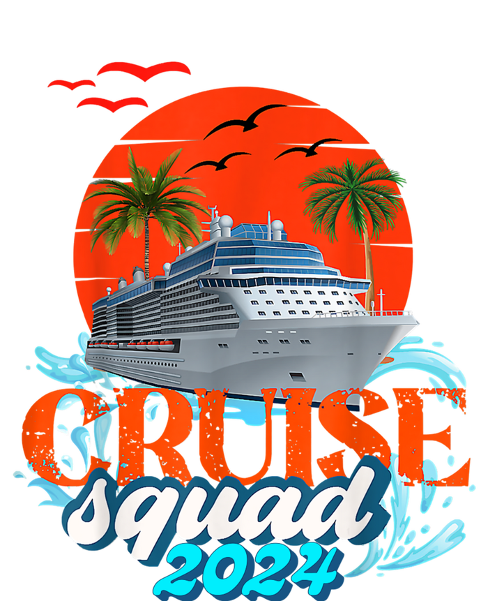 Cruise Squad 2024 Matching Family Group With Anchor Women's Knotted Racerback Tank