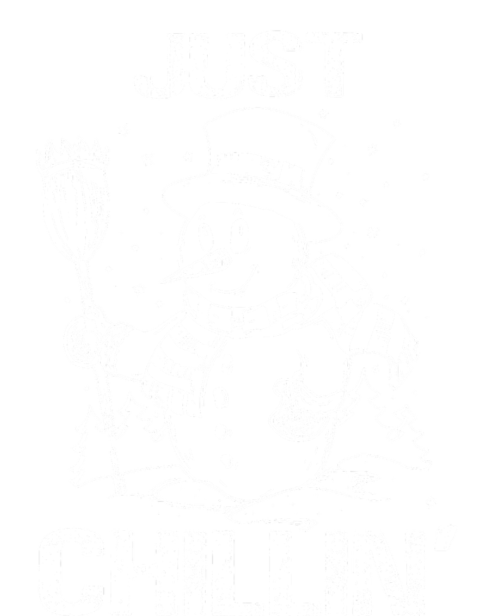 Merry Christmas Just Chillin Snowman Family Matching Pajama Garment-Dyed Heavyweight T-Shirt