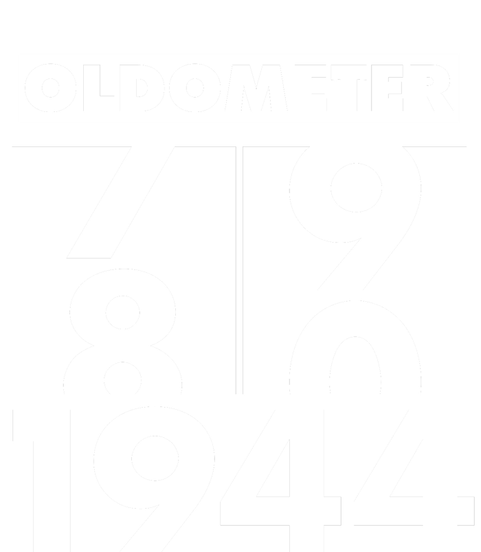 Funny Oldometer Made In 1944 80th Birthday Long Sleeve Shirt