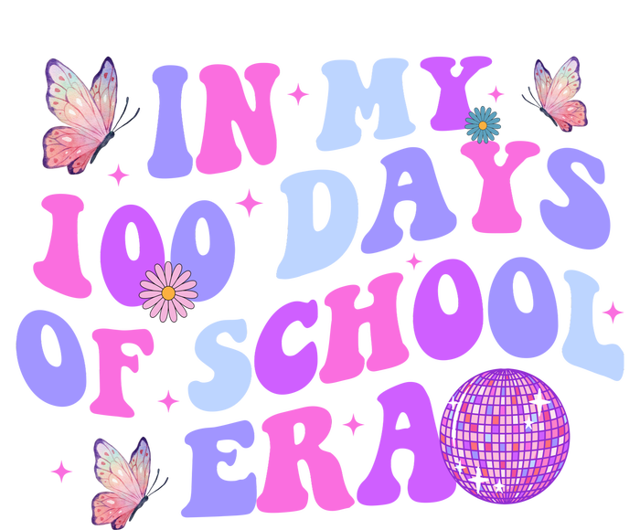 In My 100 Days Of School Era Retro Disco 100th Day Of School Kids Sweatshirt