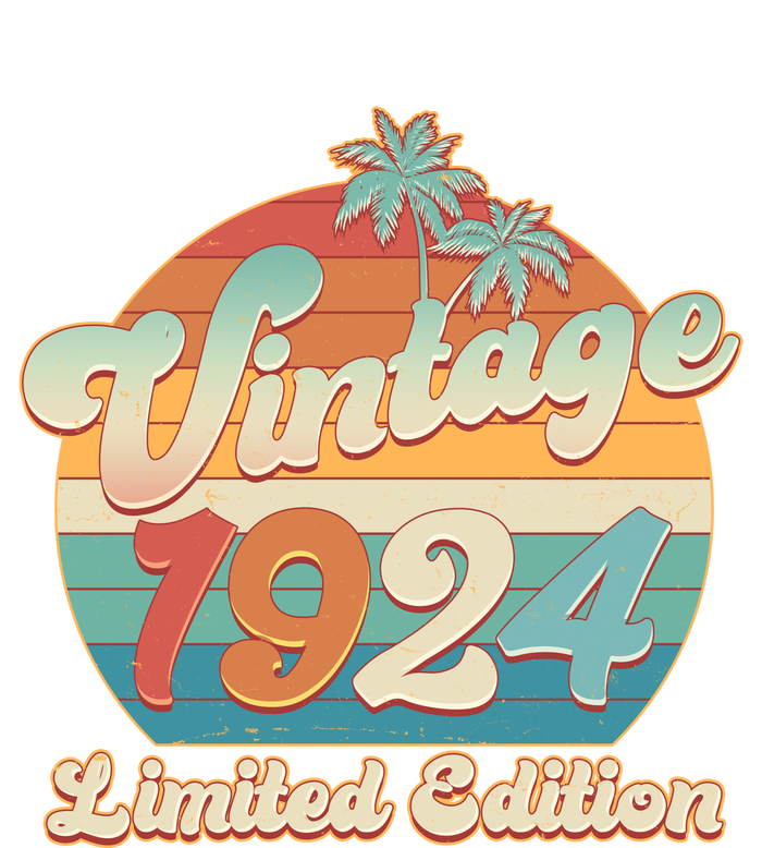 Retro Tropical Vintage 1924 Limited Edition 100th Birthday Women's T-Shirt