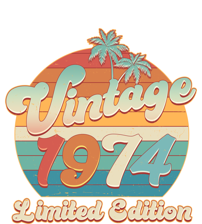 Retro Tropical Vintage 1974 Limited Edition 50th Birthday Long Sleeve Shirt